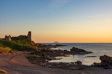 Sunset shadows at Dunure - Tom Nelson